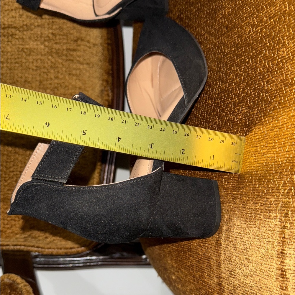 Lane Bryant heels strap Black side 10W Black Heels New ankle strap Heels - Picture 12 of 16